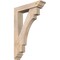 Ekena Millwork Merced Traditional Smooth Bracket w/ Offset Brace, Douglas Fir, 5 1/2"W x 24"D x 36"H BKT0604X24X36MRC01SDF - alternate 1